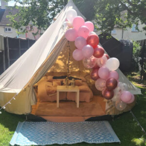 Outdoor party bell tent Shropshire