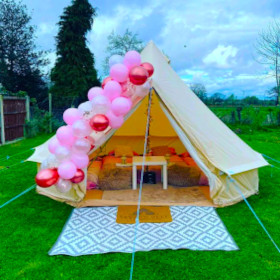 Large outdoor bell tents for weddings and festivals Shropshire